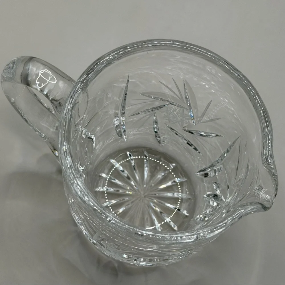 Vintage Anna Hutte Bleikristall Lead Crystal‎ Mini Creamer & Sugar Set ANN16